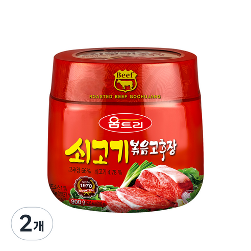 움트리 쇠고기 볶음고추장, 900g, 2개