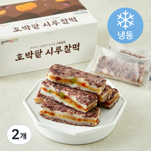 곰곰 호박팥시루찰떡 (냉동), 50g, 2개, 10개입