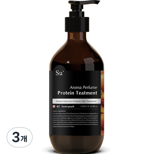 수오가닉 스윗피치 트리트먼트, 1000ml, 3개
