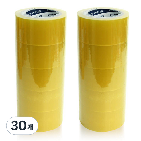 빅드림 THE 튼튼한 박스테이프 중포장용 63MIC 48mm x 40m, 투명, 30개
