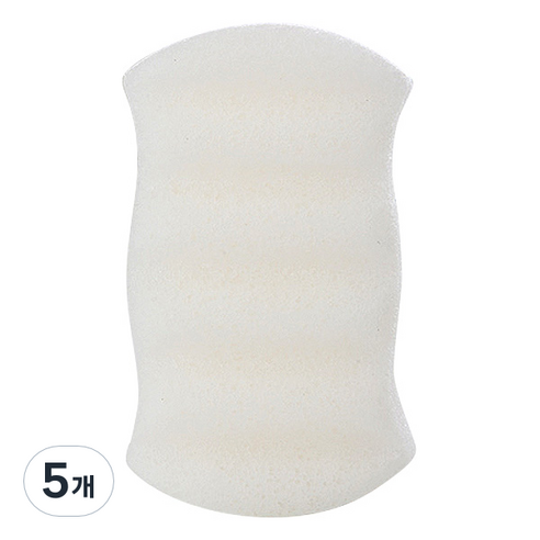 아임곤약 대 온가족 바디샤워용 해면, 화이트(순수), 5개