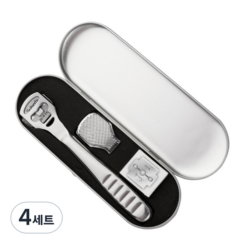 발각질제거 콘커터 01 + 교체용날 10p, 4세트