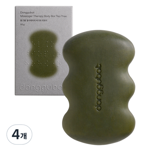 동구밭 괄사테라피 티트리 바디바, 95g, 4개