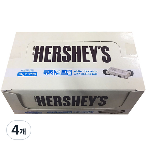 허쉬 레귤러바 쿠키앤크림, 40g, 48개입