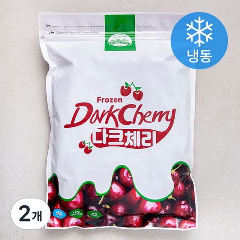 베리필드 다크체리 (냉동), 1kg, 2개