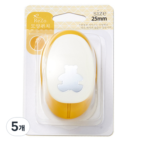 포코스 모양펀치 R-25, 곰, 5개