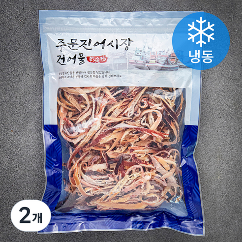 주문진어시장건어물 휴게소 맥반석 오징어 (냉동), 400g, 2개