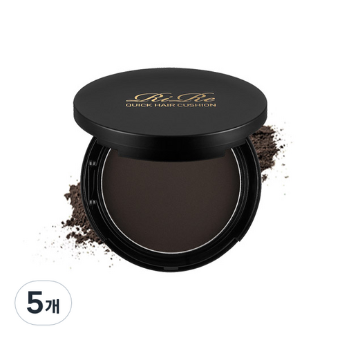 리르 퀵 헤어 흑채 쿠션 14g, 내추럴브라운, 5개