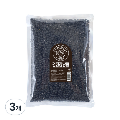 월드그린 싱싱 검정 강낭콩, 800g, 3개