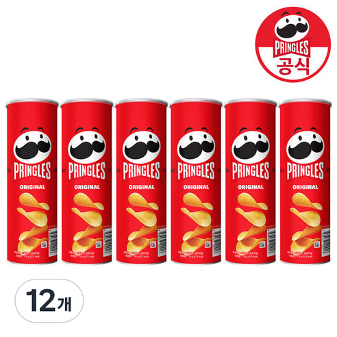 프링글스 오리지날 감자스낵, 110g, 12개