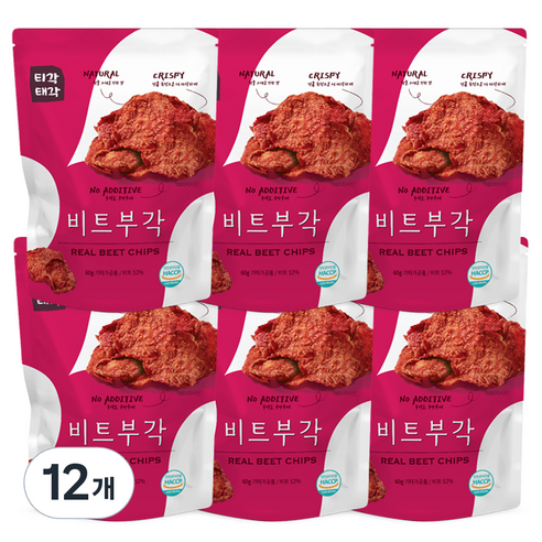 티각태각 비트부각, 60g, 12개