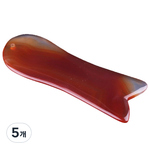 온기 쿼츠 괄사 바디 하트 얼굴 마사지, 04, 5개