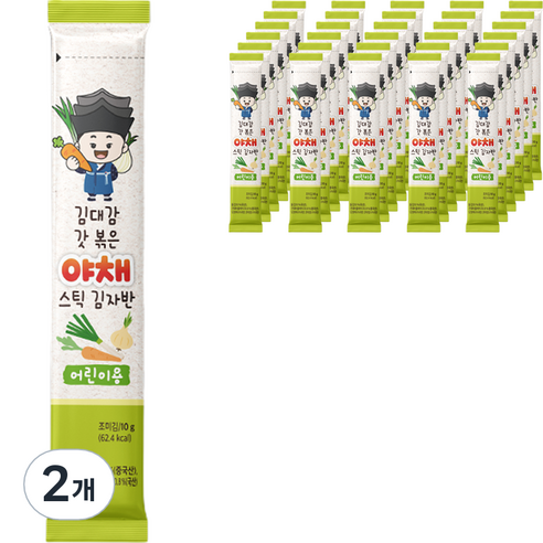 김대감 갓 볶은 야채 스틱 김자반 40p, 400g, 2개
