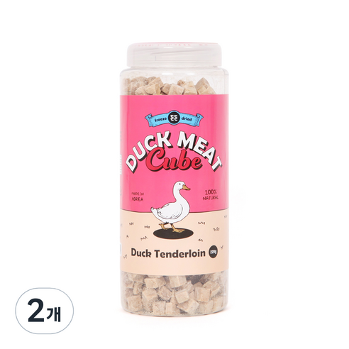 든든 고양이 대용량 동결건조 큐브 간식 220g, 오리, 2개