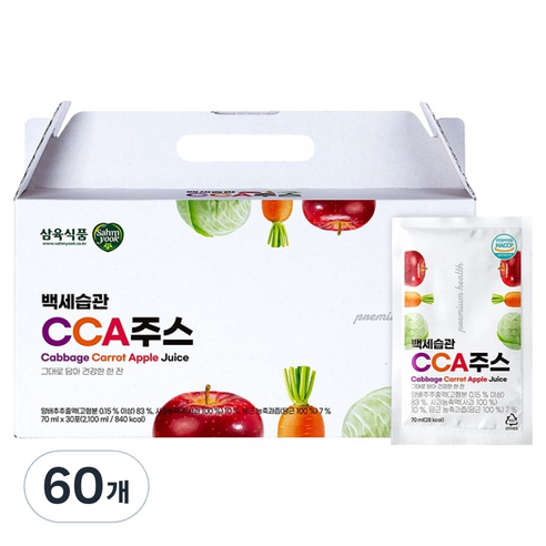 백세습관 CCA 주스, 70ml, 60포