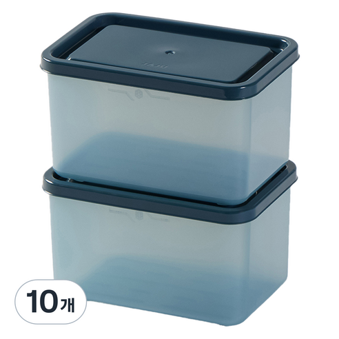 JAJU 소프트싱싱 밀폐용기 블루 480ml, 10개, 단품