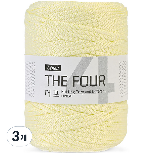 리네아 니뜨 더포 뜨개실 150g, 01아이보리, 3개