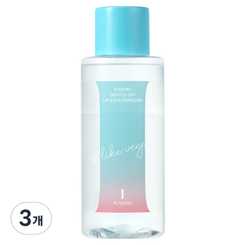 키스미아이 젠틀 오프 립 앤 아이 리무버, 300ml, 3개