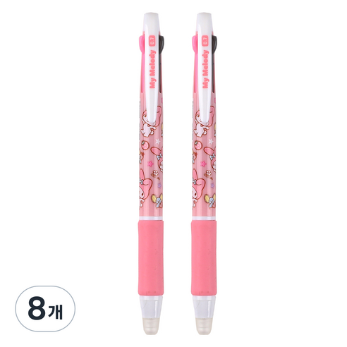 산리오 지워지는 마이멜로디 3색 볼펜 0.7mm, 핑크, 8개