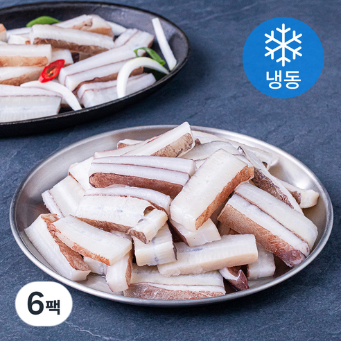 해슬로 대왕오징어 귀채 (냉동), 1kg, 6팩