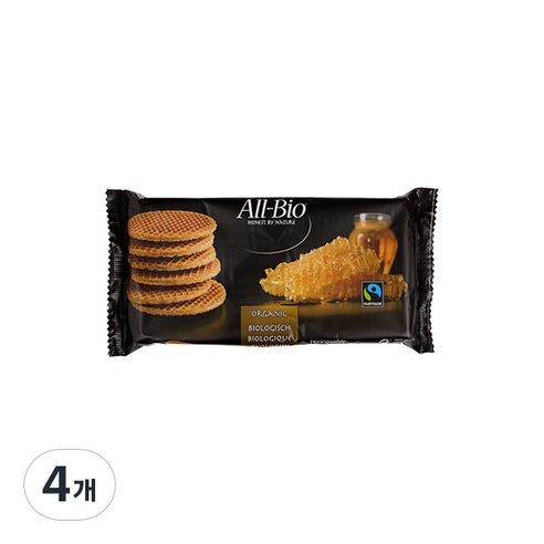 올바이오 허니 스트룹 와플 6p, 175g, 4개