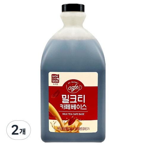 녹차원 밀크티 카페베이스, 1.8kg, 2개, 2개