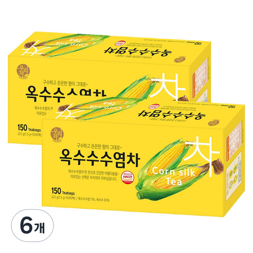 우리차 옥수수수염차, 1.5g, 150개입, 6개