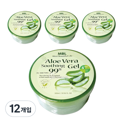엠비엘 알로에 베라 수딩젤, 300ml, 12개입