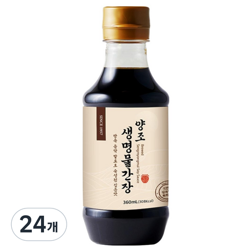 신앙촌 양조 생명물간장, 360ml, 24개