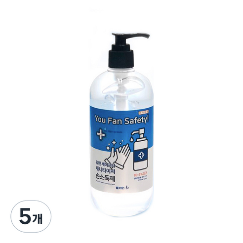 유팬 세이프티 손소독제, 500ml, 5개