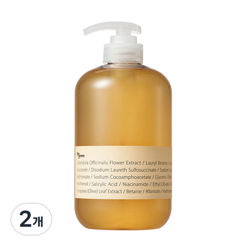 빅그린 헤어로스 카렌듈라 샴푸, 1000ml, 2개