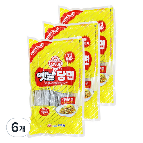 오뚜기 옛날 당면, 300g, 6개