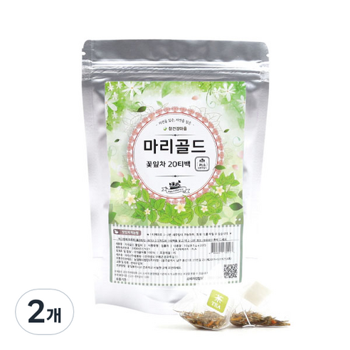 참건강마을 메리골드 꽃잎차, 0.5g, 20개입, 2개