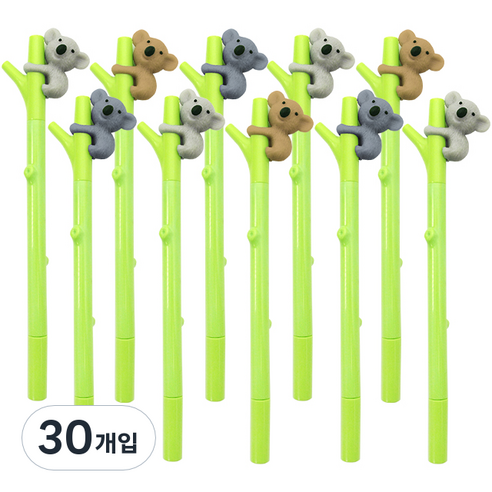 투영디자인 코알라젤펜 0.5mm, 랜덤 발송, 30개입