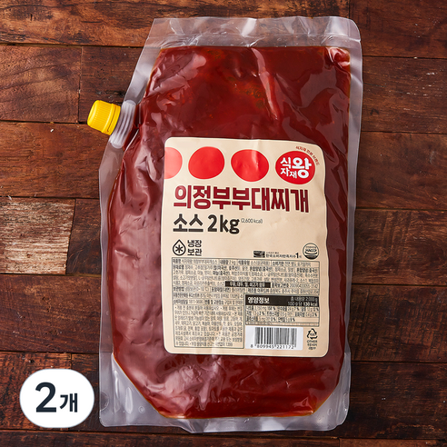 식자재왕 의정부부대찌개 소스, 2kg, 2개