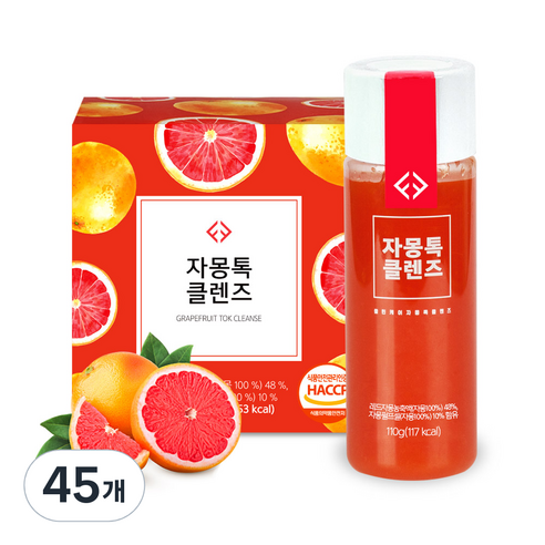 소울네이처푸드 클린케어 자몽톡 클렌즈 주스, 110g, 45개