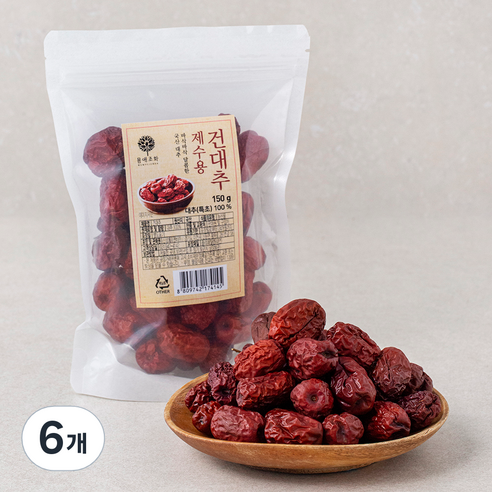 몸애조화 제수용 건대추 특초, 150g, 6개