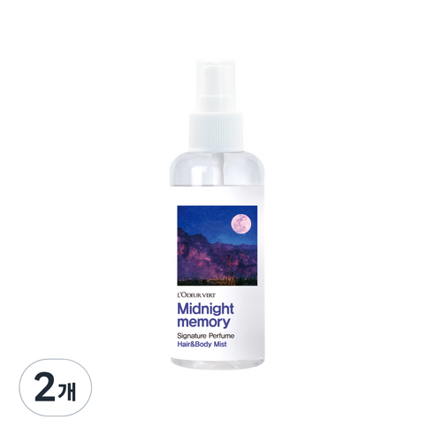 로더베르 헤어앤 바디미스트 미드나잇메모리, 2개, 150ml