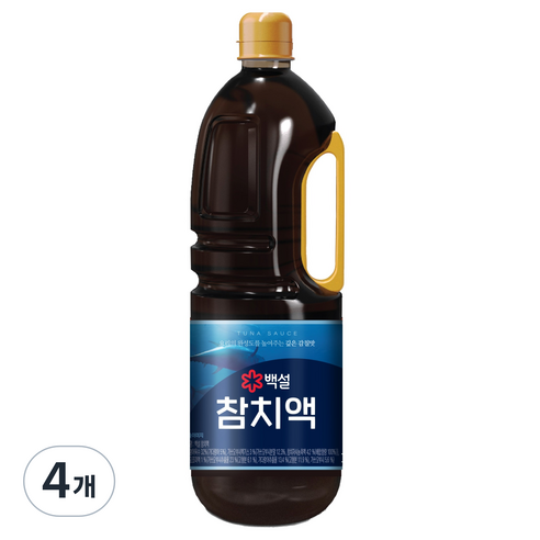 백설 참치액, 4개, 1.8L