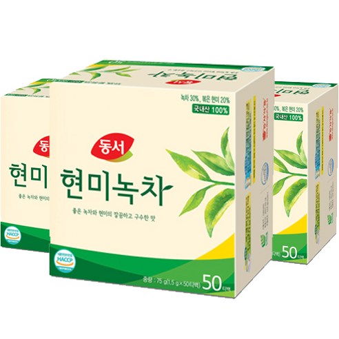 동서 현미녹차 티백, 150개
