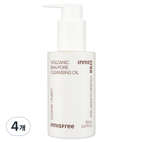 이니스프리 화산송이 모공 바하 클렌징 오일, 150ml, 4개
