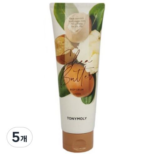 토니모리 촉촉 바디크림 시어버터, 5개, 250ml