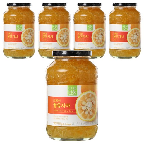 초록원 꿀유자차, 1kg, 1개입, 5개