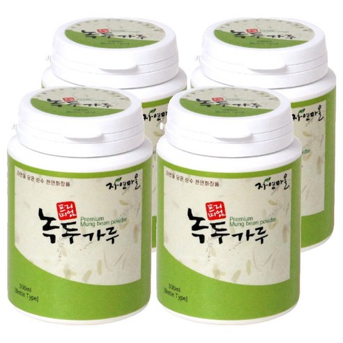 자연마을 프리미엄 녹두가루, 180g, 4개