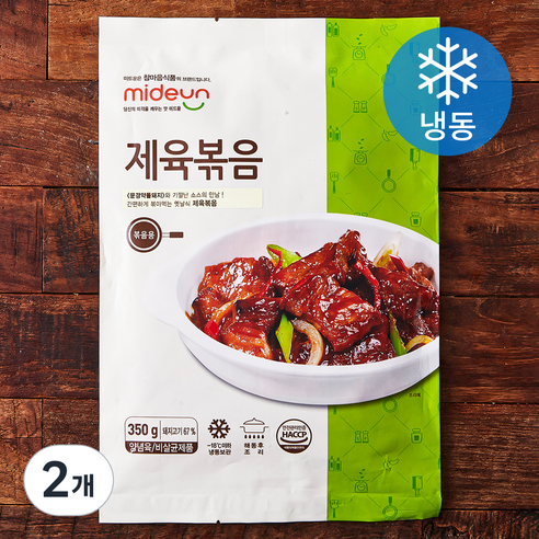미드운 제육볶음 (냉동), 350g, 2개