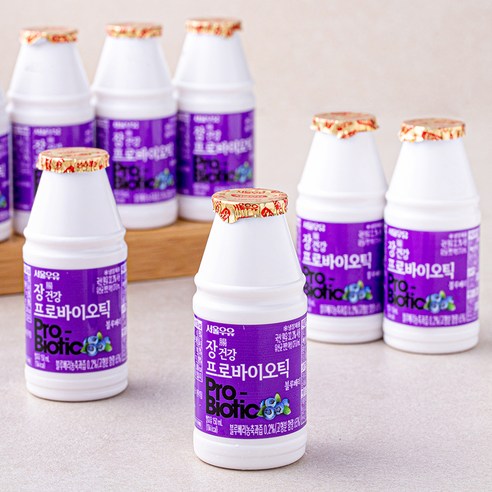 서울우유 장건강 프로바이오틱 요구르트 블루베리, 150ml, 8개