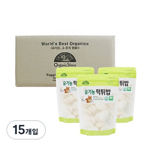 오가닉스토리 유기농 떡튀밥 35g, 15개