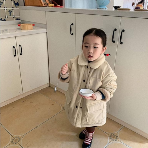 Arbe 아동용 테이트 롱 점퍼