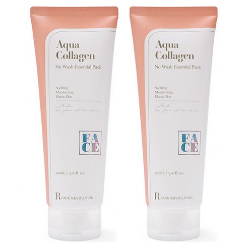 페이스레볼루션 아쿠아 콜라겐 노워시 에센셜 팩 150ml, 2개