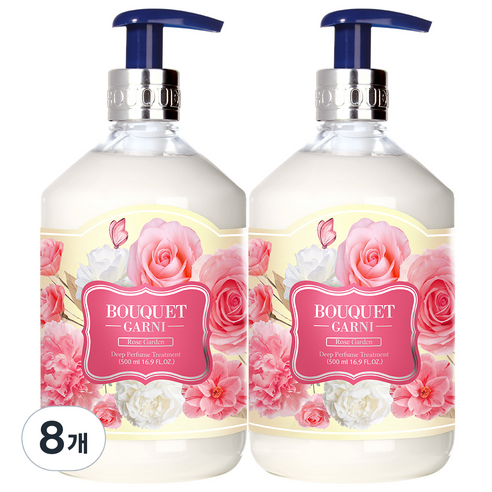 부케가르니 딥퍼퓸 트리트먼트 로즈가든, 500ml, 8개
